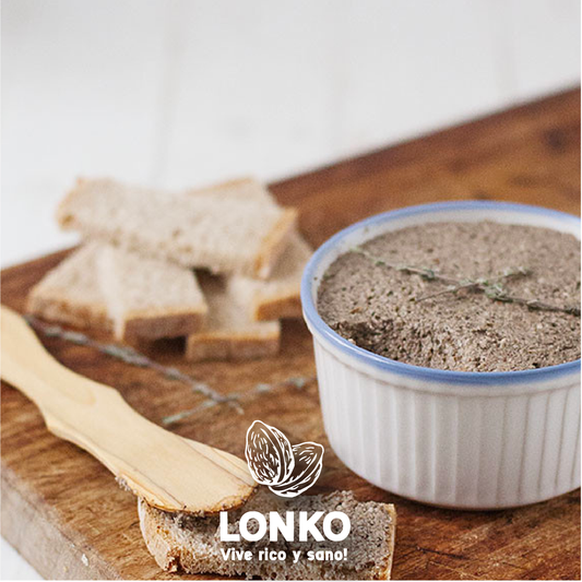 Paté vegano de champiñones y nueces