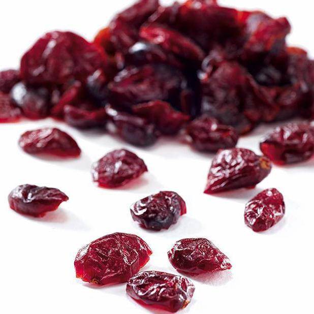 Cranberries deshidratados, frutos rojos deshidratados