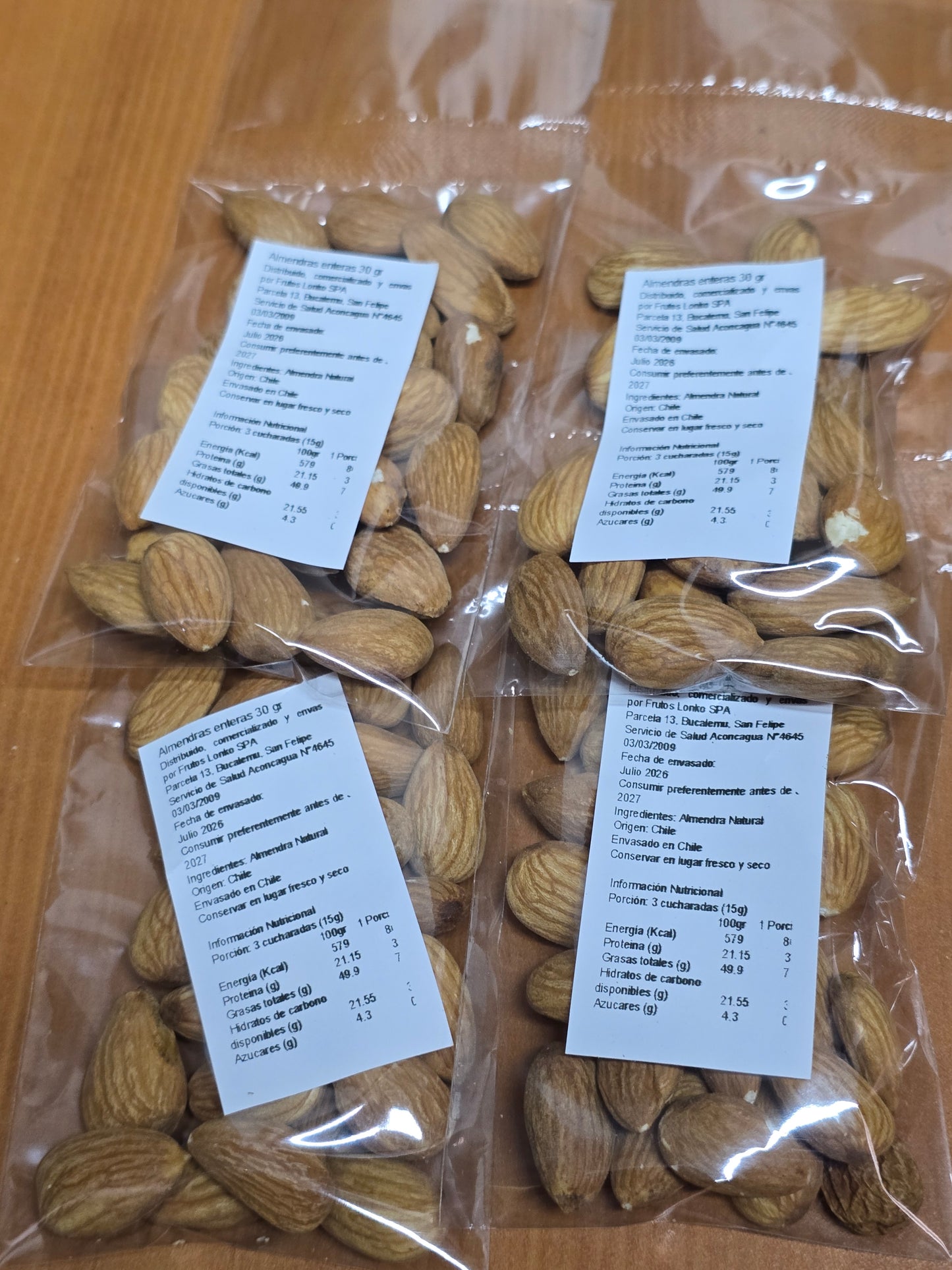 Pack Snacks de 30 gr. Almendras