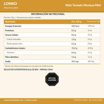 Maiz Tostado Mostaza Miel