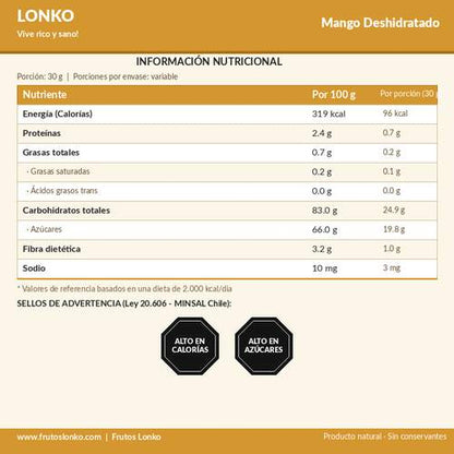 Mango Deshidratado - Frutos Lonko (2)