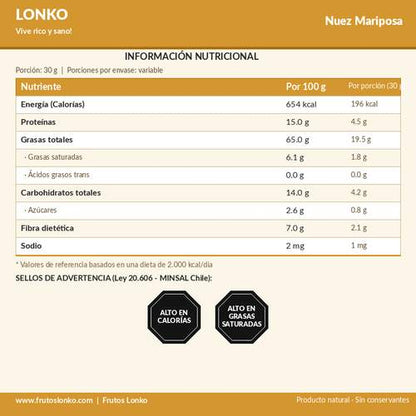 Nuez Mariposa - Frutos Lonko (2)