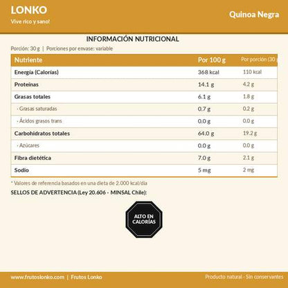 Quinoa Negra - Frutos Lonko (2)
