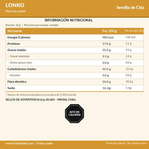 Semilla de Chia - Frutos Lonko (2)