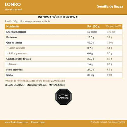 Semilla de linaza - Frutos Lonko (2)