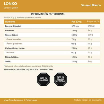 Sésamo Blanco - Frutos Lonko (2)